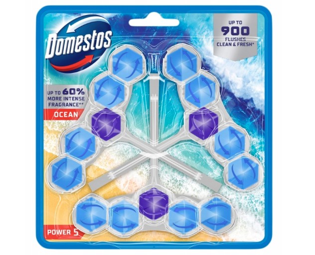 WC kostka Domestos Power 5 3x50g Ocean